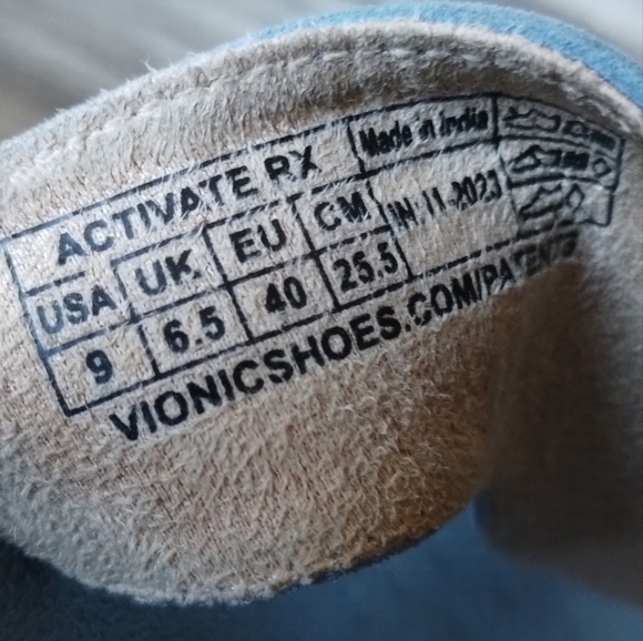 Vionic Activate RX Suede Flip Flop Platform Sandal Captain's Blue Women's Size 9 - Picture 5 of 5